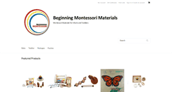 Desktop Screenshot of beginningmontessori.com